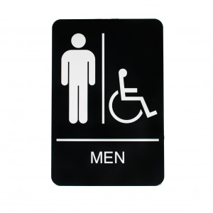Men Handicap Restroom Sign